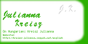 julianna kreisz business card